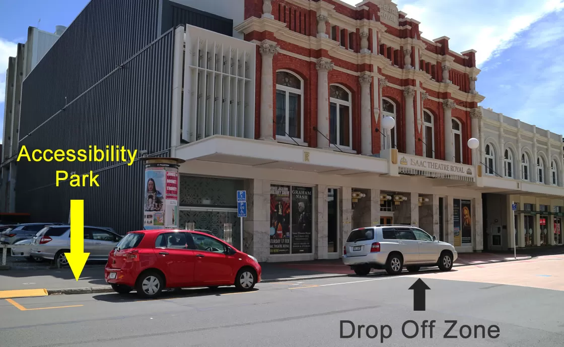 Photo showing accessibility parking in front of ITR.